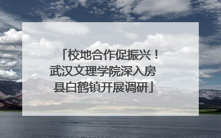 校地合作促振兴！武汉文理学院深入房县白鹤镇开展调研