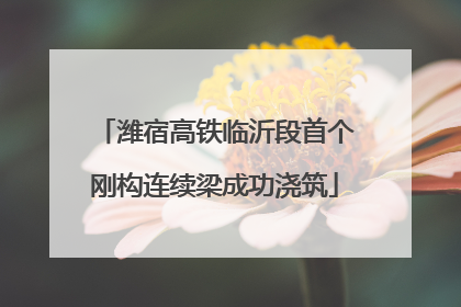 潍宿高铁临沂段首个刚构连续梁成功浇筑
