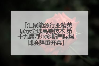 汇聚能源行业精英 展示全球高端技术 第十九届鄂尔多斯国际煤博会隆重开幕