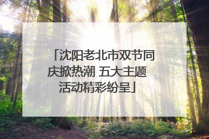 沈阳老北市双节同庆掀热潮 五大主题活动精彩纷呈