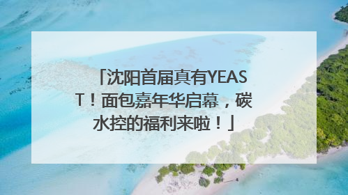 沈阳首届真有YEAST！面包嘉年华启幕，碳水控的福利来啦！