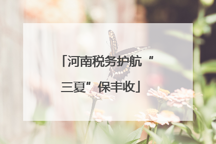 河南税务护航“三夏”保丰收