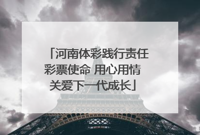 河南体彩践行责任彩票使命 用心用情关爱下一代成长