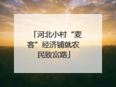 河北小村“麦客”经济铺就农民致富路