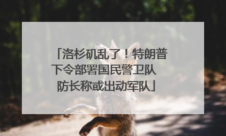 洛杉矶乱了！特朗普下令部署国民警卫队 防长称或出动军队