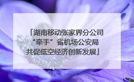 湖南移动张家界分公司“牵手”省机场公安局 共促低空经济创新发展