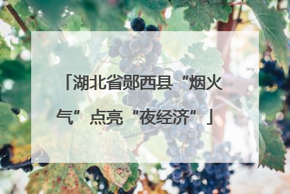 湖北省郧西县“烟火气”点亮“夜经济”