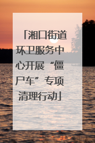 湘口街道环卫服务中心开展“僵尸车”专项清理行动