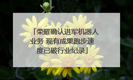 荣耀确认进军机器人业务 现有成果跑步速度已破行业纪录