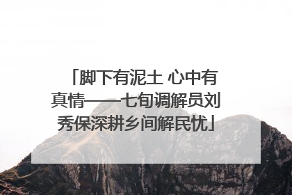 脚下有泥土 心中有真情——七旬调解员刘秀保深耕乡间解民忧