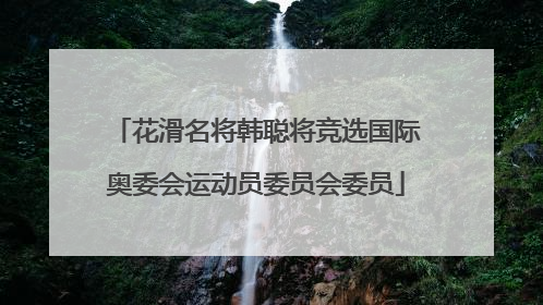 花滑名将韩聪将竞选国际奥委会运动员委员会委员