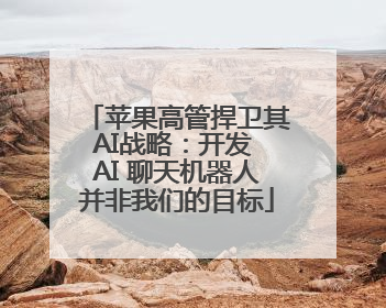 苹果高管捍卫其AI战略：开发 AI 聊天机器人并非我们的目标