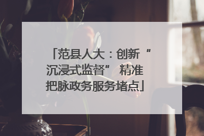 范县人大：创新“沉浸式监督” 精准把脉政务服务堵点