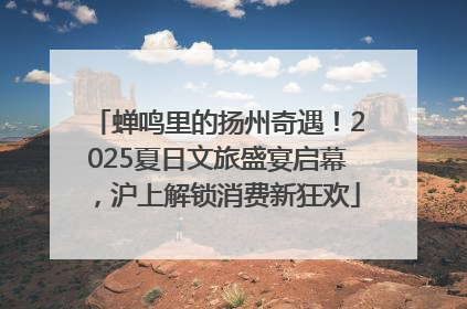 蝉鸣里的扬州奇遇！2025夏日文旅盛宴启幕，沪上解锁消费新狂欢