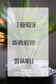 葡萄牙新政府宣誓就职
