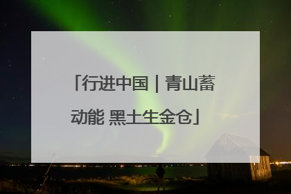 行进中国｜青山蓄动能 黑土生金仓
