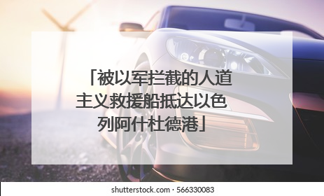 被以军拦截的人道主义救援船抵达以色列阿什杜德港