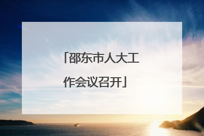 邵东市人大工作会议召开