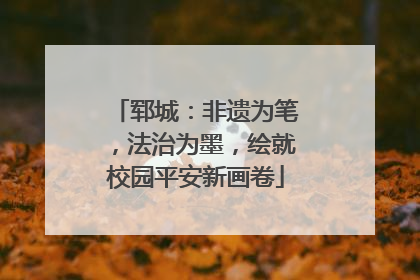 郓城：非遗为笔，法治为墨，绘就校园平安新画卷