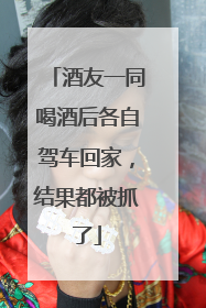 酒友一同喝酒后各自驾车回家，结果都被抓了