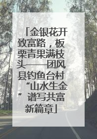 金银花开致富路，板栗青果满枝头——团风县钓鱼台村“山水生金”谱写共富新篇章