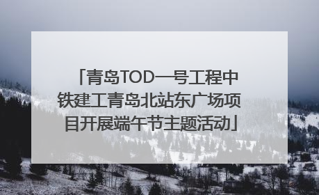 青岛TOD一号工程中铁建工青岛北站东广场项目开展端午节主题活动