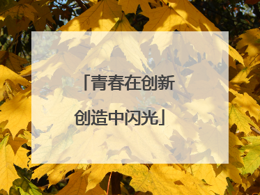 青春在创新创造中闪光