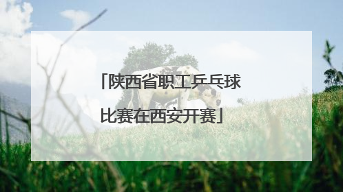 陕西省职工乒乓球比赛在西安开赛