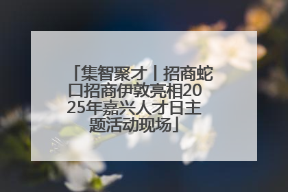 集智聚才丨招商蛇口招商伊敦亮相2025年嘉兴人才日主题活动现场