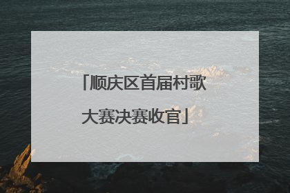 顺庆区首届村歌大赛决赛收官