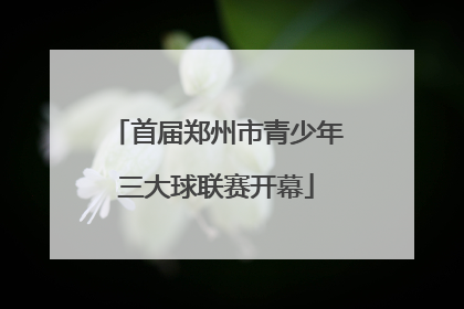 首届郑州市青少年三大球联赛开幕