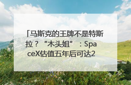 马斯克的王牌不是特斯拉？“木头姐”：SpaceX估值五年后可达2.5万亿美元！