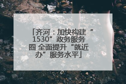 齐河：加快构建“1530”政务服务圈 全面提升“就近办”服务水平
