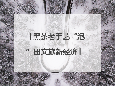 黑茶老手艺“泡”出文旅新经济