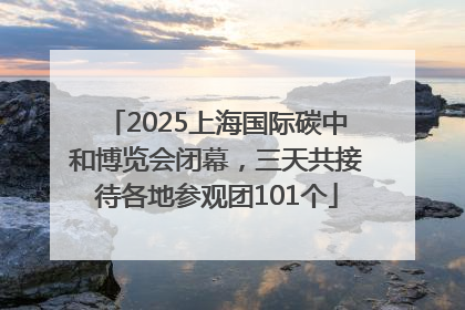 2025上海国际碳中和博览会闭幕，三天共接待各地参观团101个