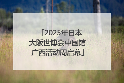 2025年日本大阪世博会中国馆广西活动周启幕