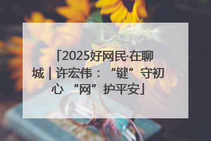 2025好网民·在聊城｜许宏伟：“键”守初心 “网”护平安