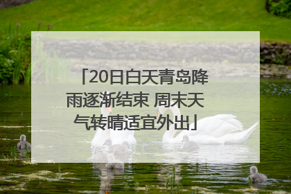 20日白天青岛降雨逐渐结束 周末天气转晴适宜外出