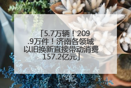 5.7万辆！209.9万件！济南各领域以旧换新直接带动消费157.2亿元