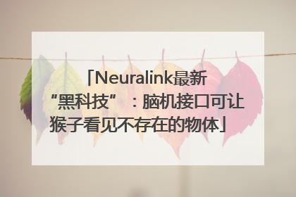 Neuralink最新“黑科技”：脑机接口可让猴子看见不存在的物体